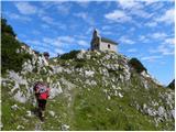 Planina Ravne - Chapel on Molička planina